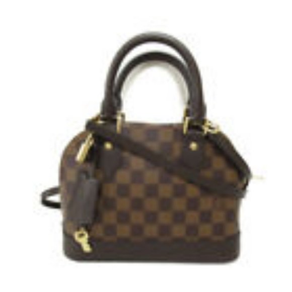 LOUIS VUITTON Alma BB 2way Shoulder Bag  Damier Ebene canvas Used Women - Picture 1 of 10